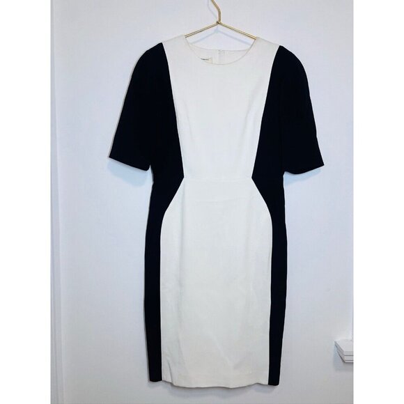 Aquilano Rimondi Sheath Dress Black White Size EU 44 - Picture 2 of 15